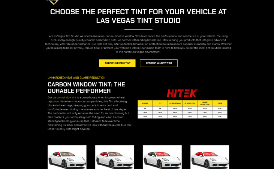 Window Tinting Website Design After Window Tinting Website Design After